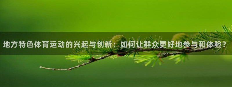 火凤体育NBA：地方特色体育运动的兴起与创新：如何让群众更好地参与和体验？